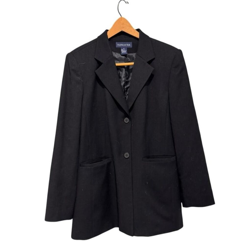 Preston & York Black Wool Blazer size 12